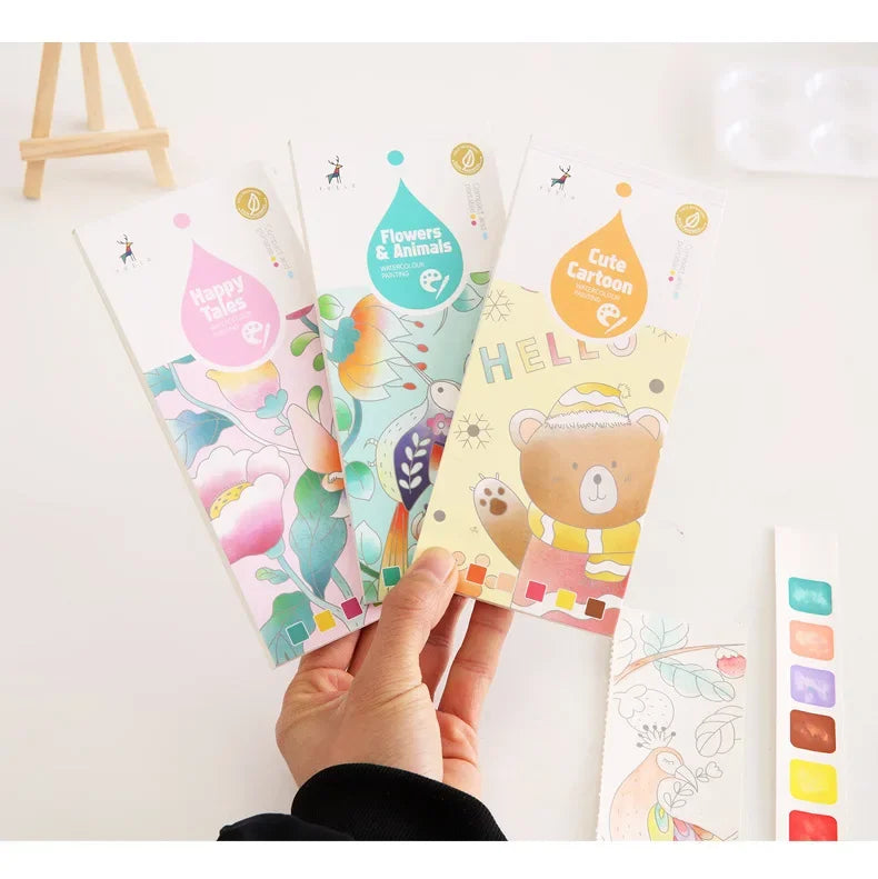 Watercolor paint book 20 sheets