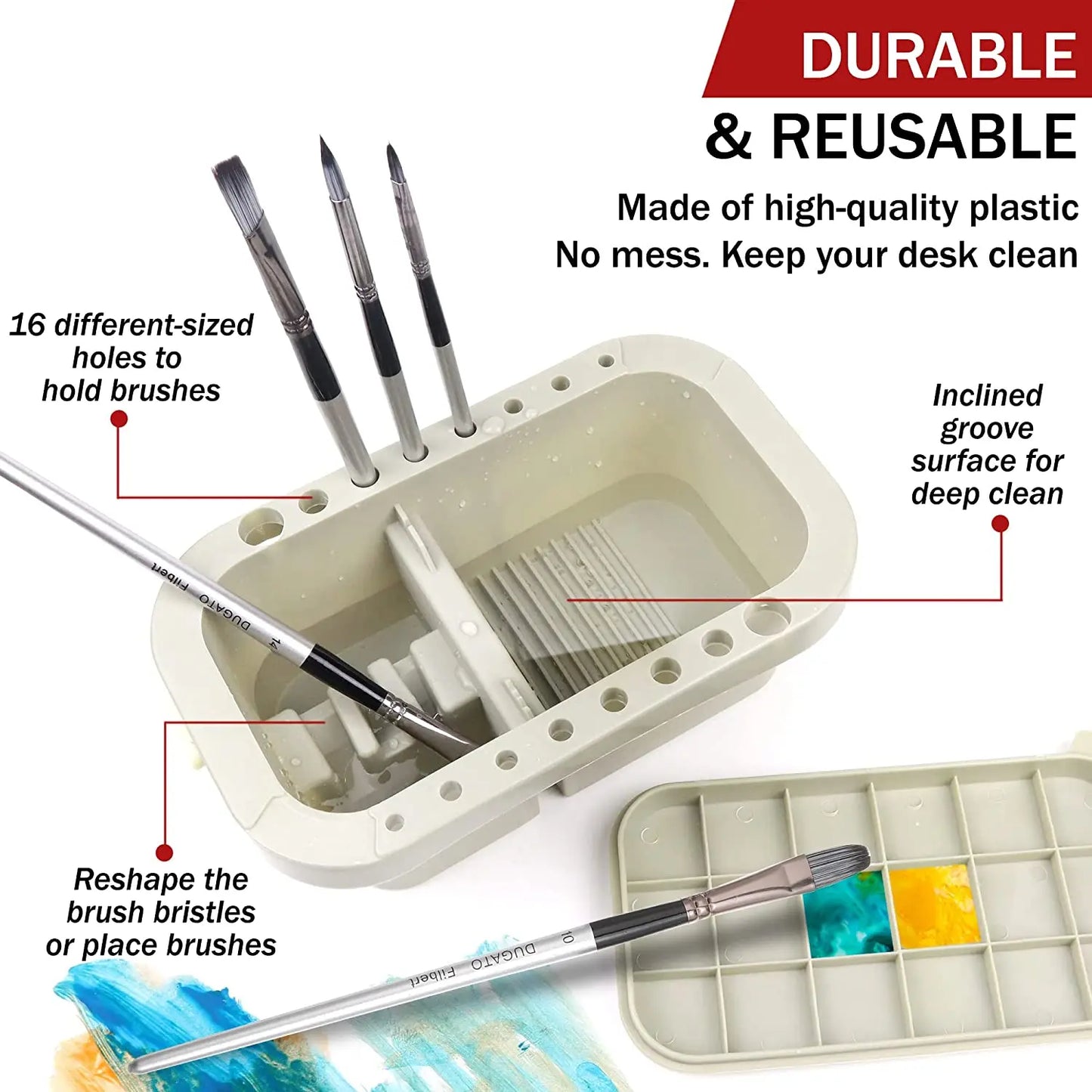 All-in-One Paint Brush Basin