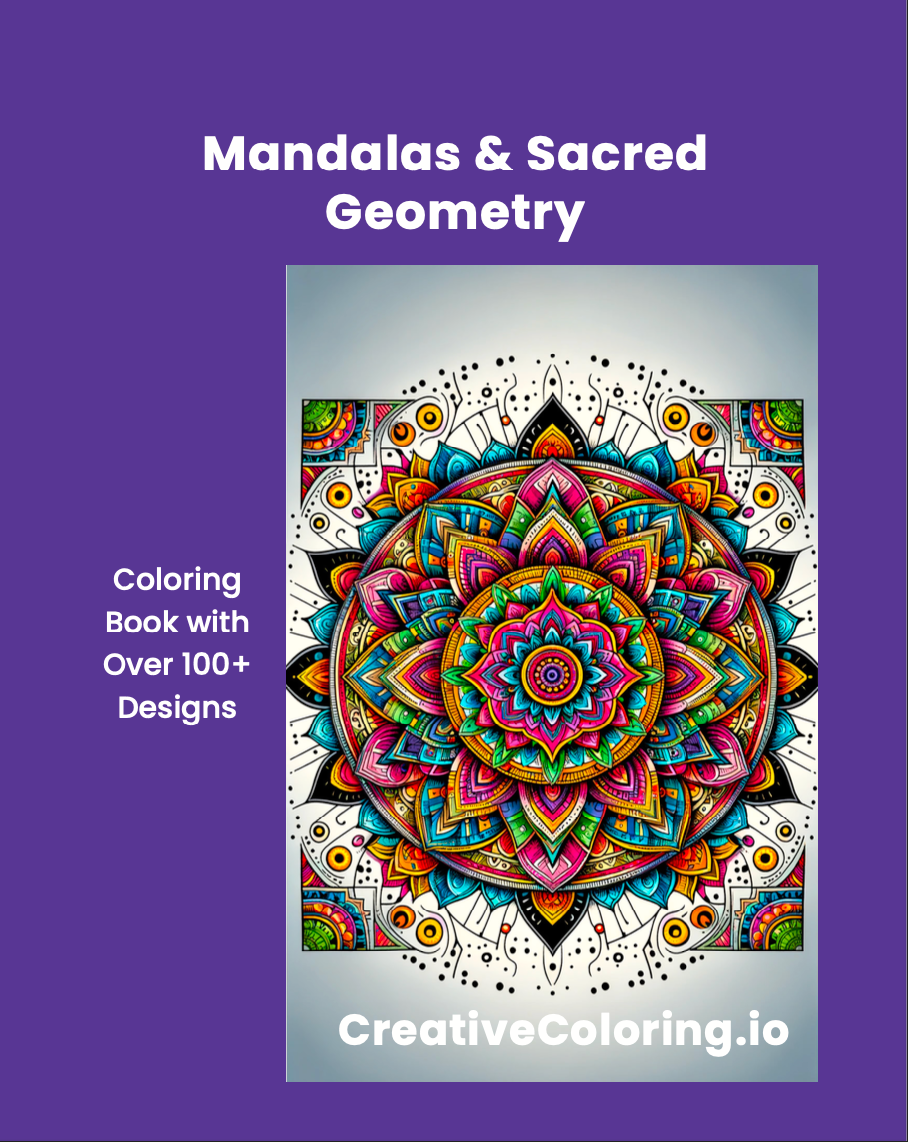 Mandalas & Sacred Geometry Coloring Book