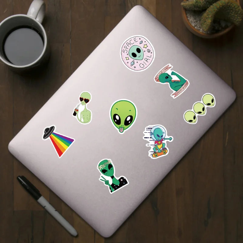 AlienGraffix 50 PC Variety Alien Stickers