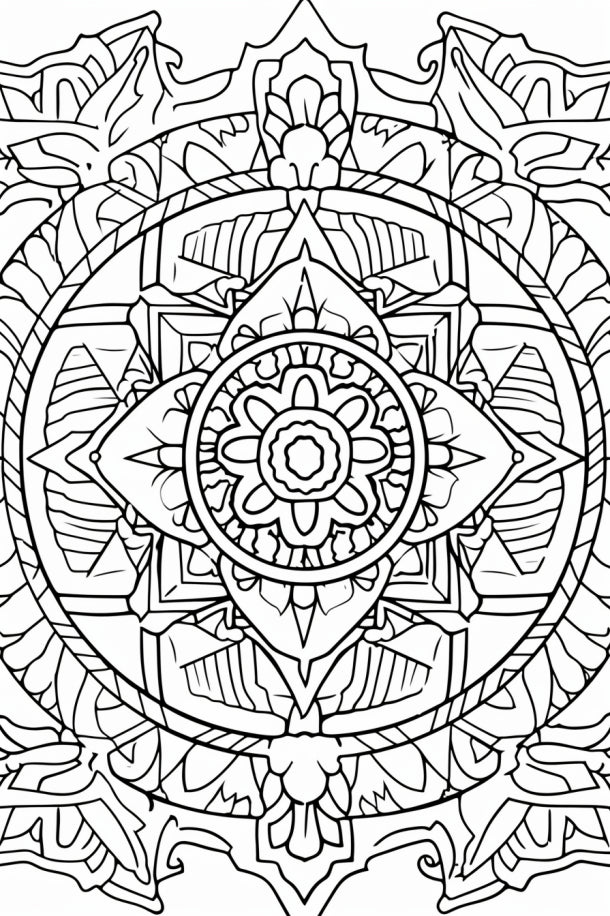 Mandalas & Sacred Geometry Coloring Book