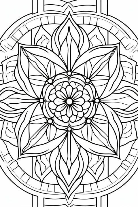 Mandalas & Sacred Geometry Coloring Book