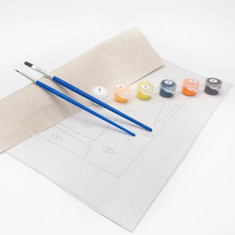 DIY Paint by Numbers Kit for Kids