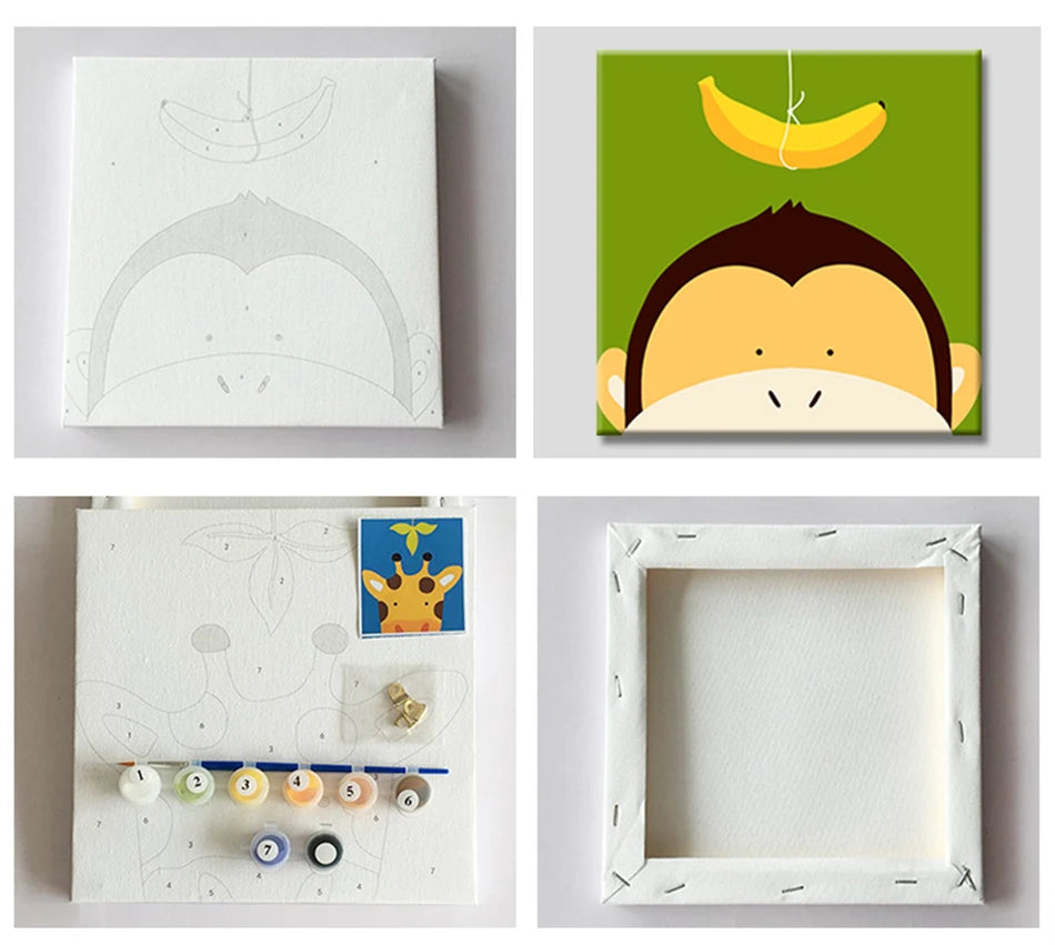 DIY Paint by Numbers Kit for Kids