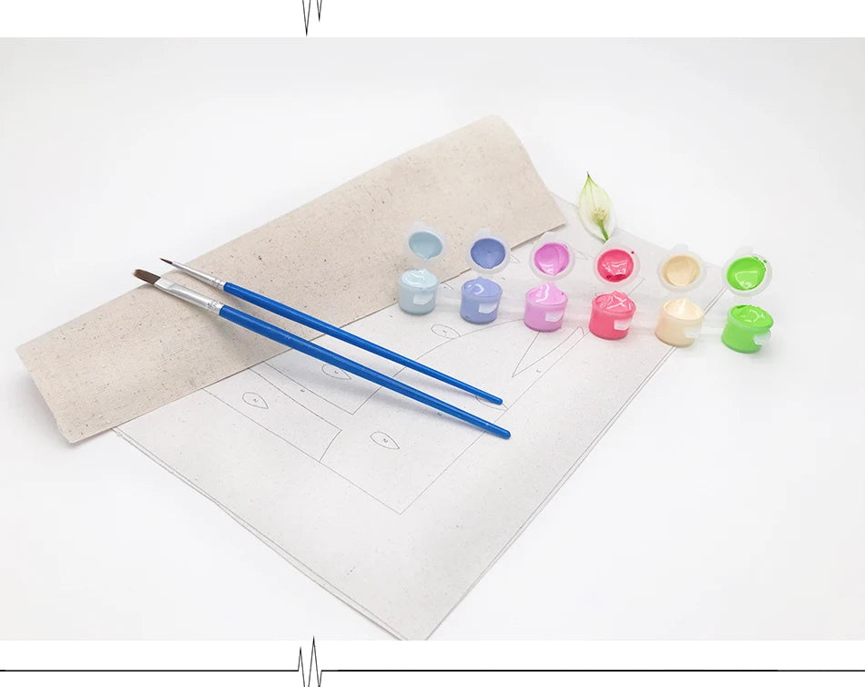 DIY Paint by Numbers Kit for Kids