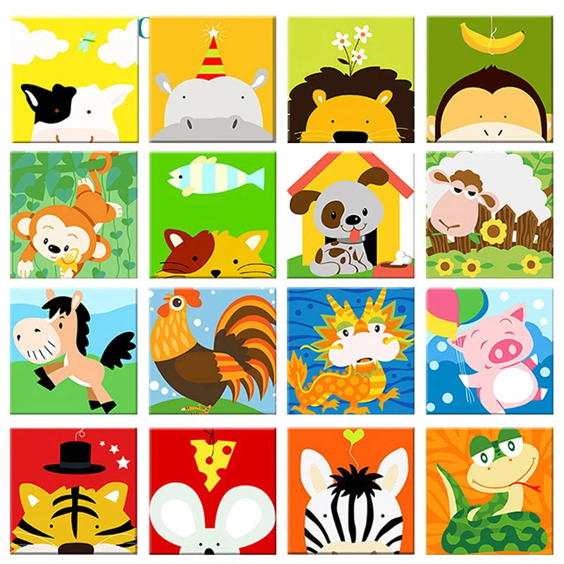 DIY Paint by Numbers Kit for Kids