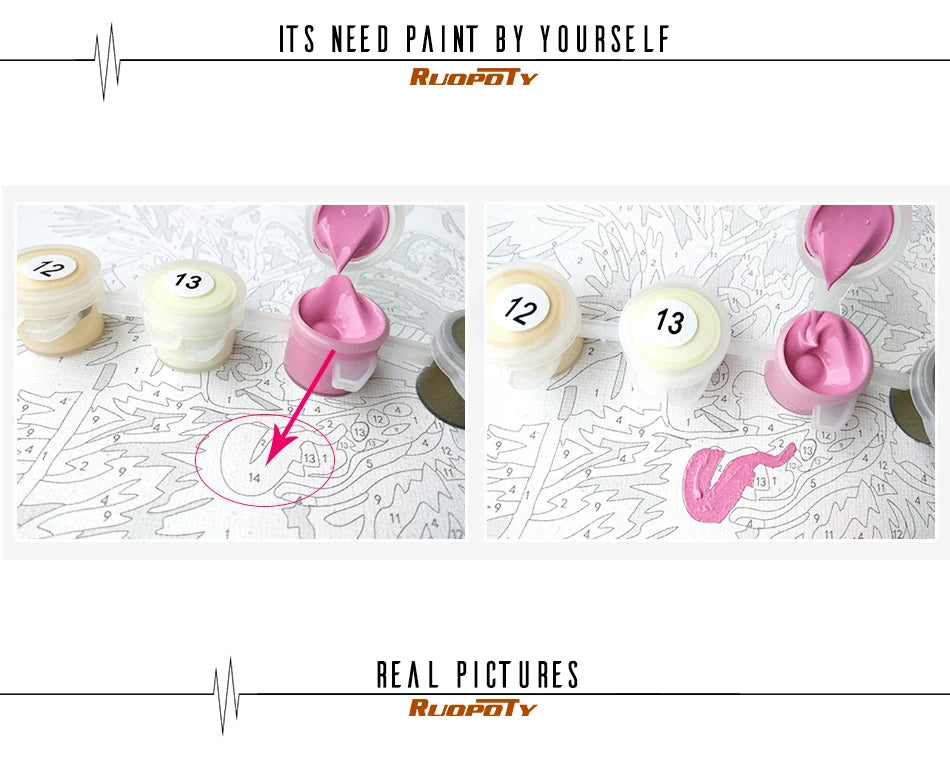 DIY Paint by Numbers Kit for Kids