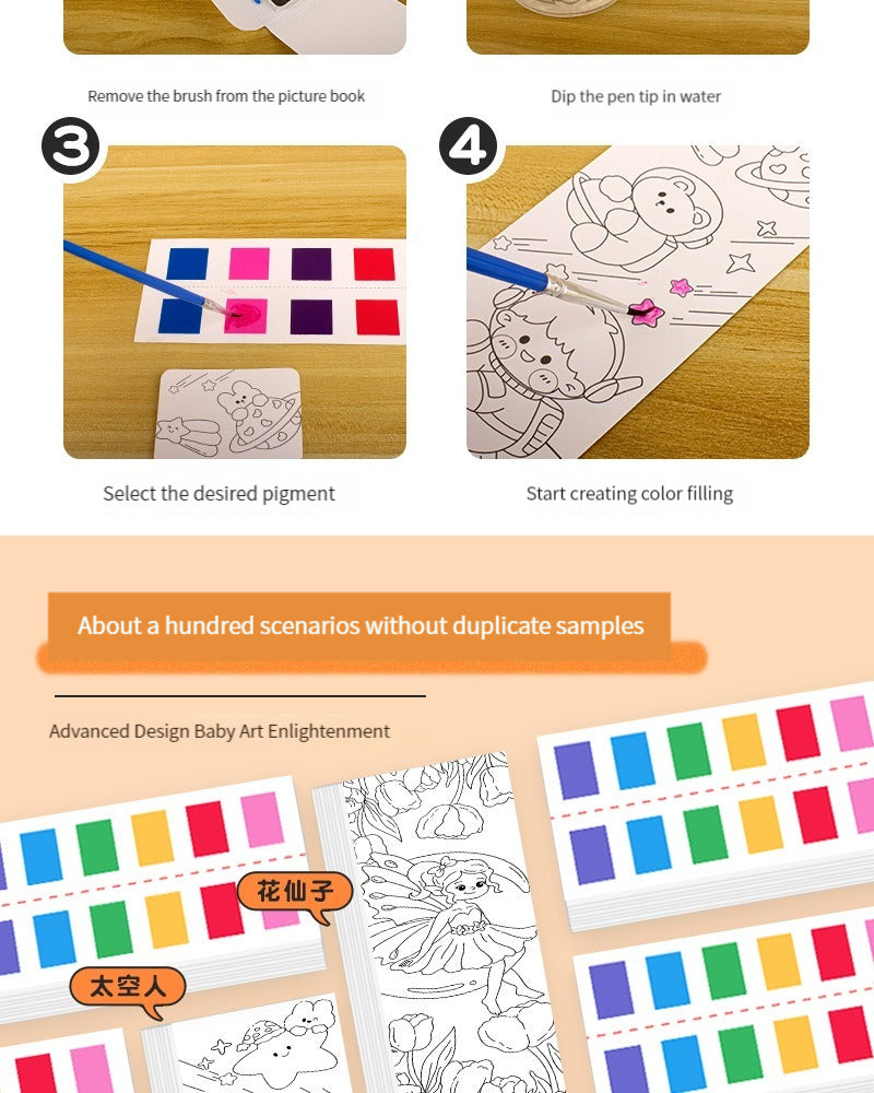 Watercolor Paint Books for Kids