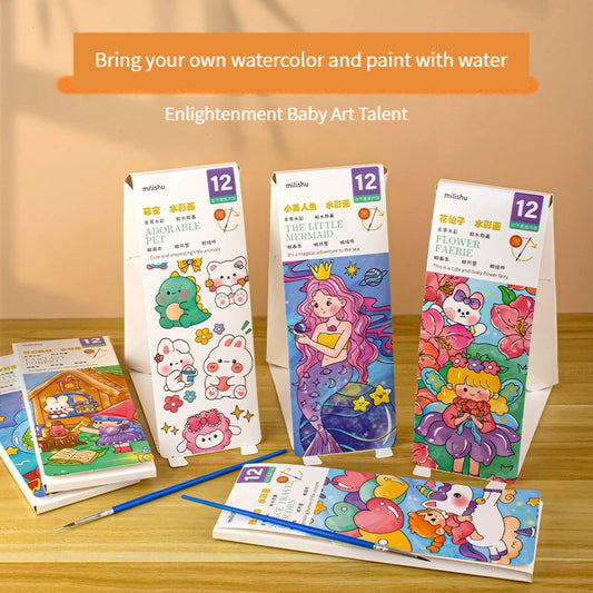 Watercolor Paint Books for Kids