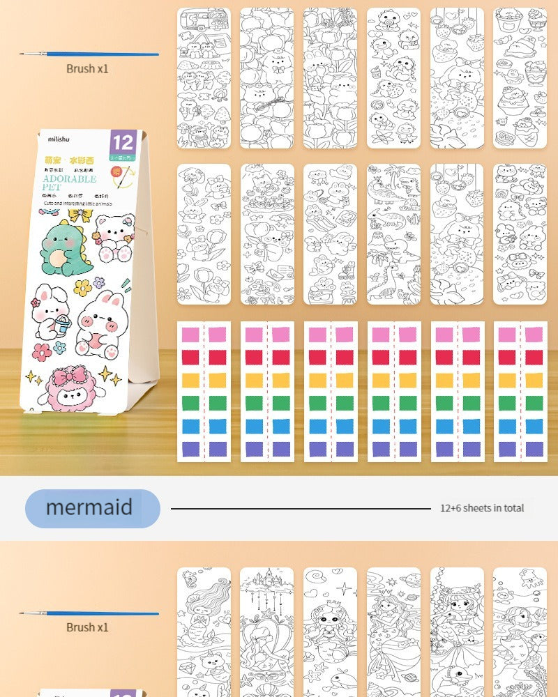 Watercolor Paint Books for Kids