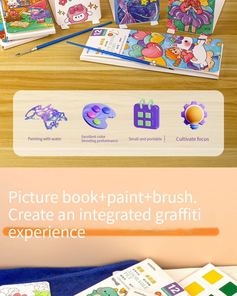 Watercolor Paint Books for Kids