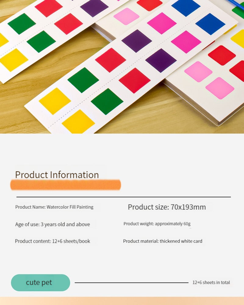 Watercolor Paint Books for Kids