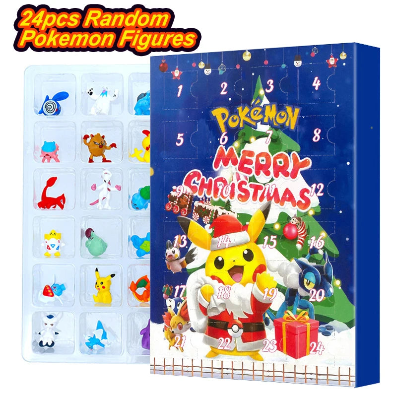 Pokemon Figure Christmas Halloween Advent Calendar 24 set