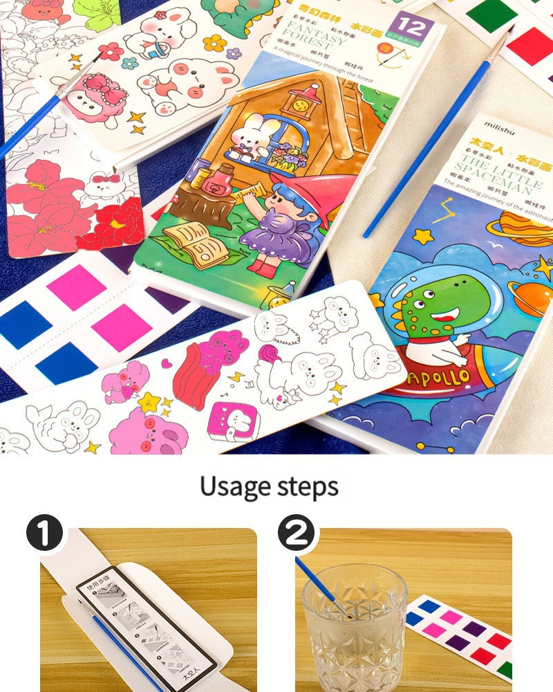Watercolor Paint Books for Kids