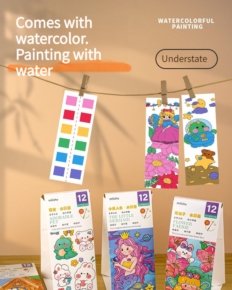 Watercolor Paint Books for Kids