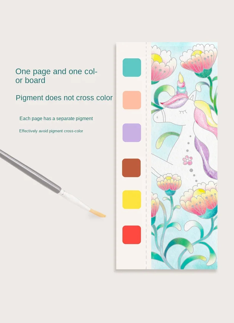 Watercolor paint book 20 sheets