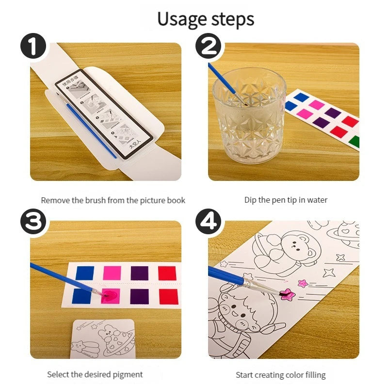 Watercolor Paint Books for Kids