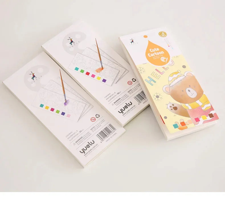 Watercolor paint book 20 sheets