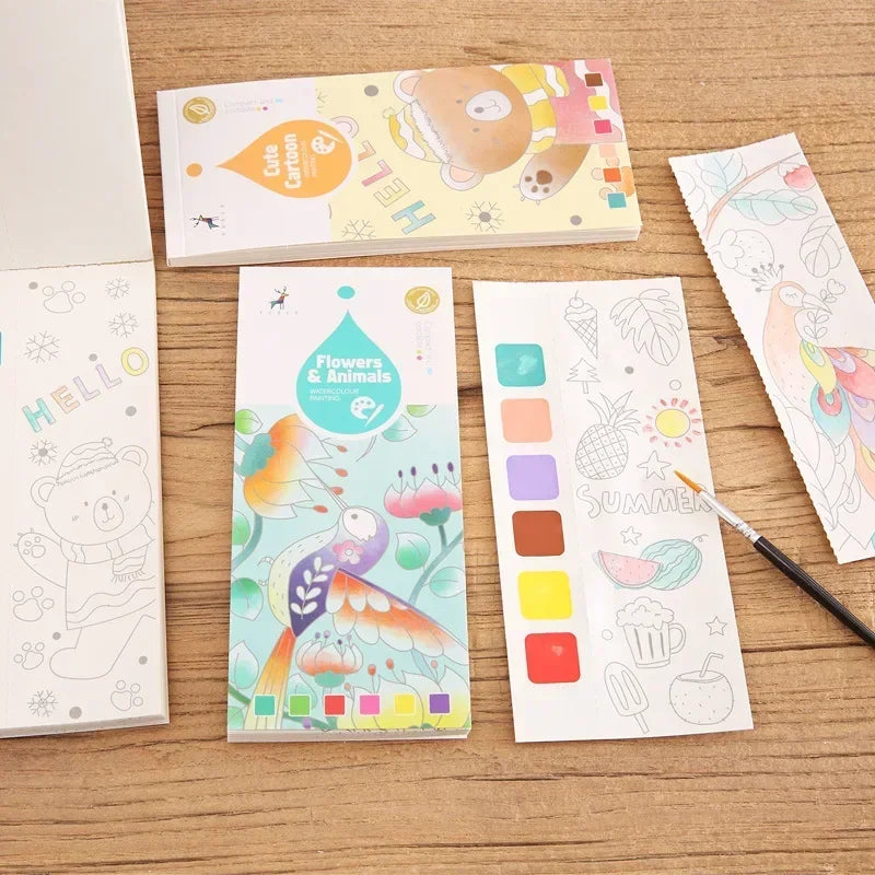 Watercolor paint book 20 sheets