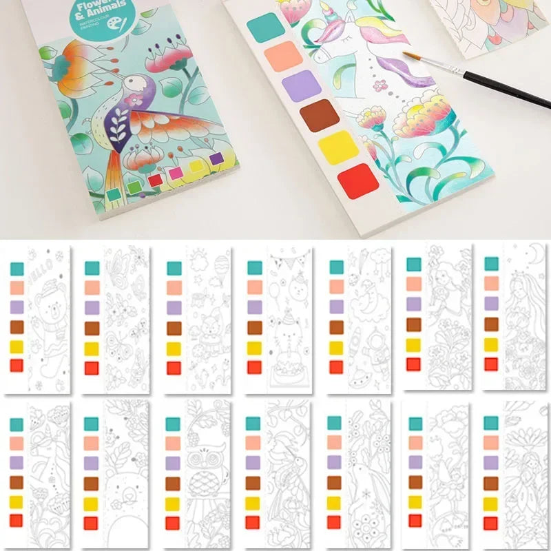 Watercolor paint book 20 sheets