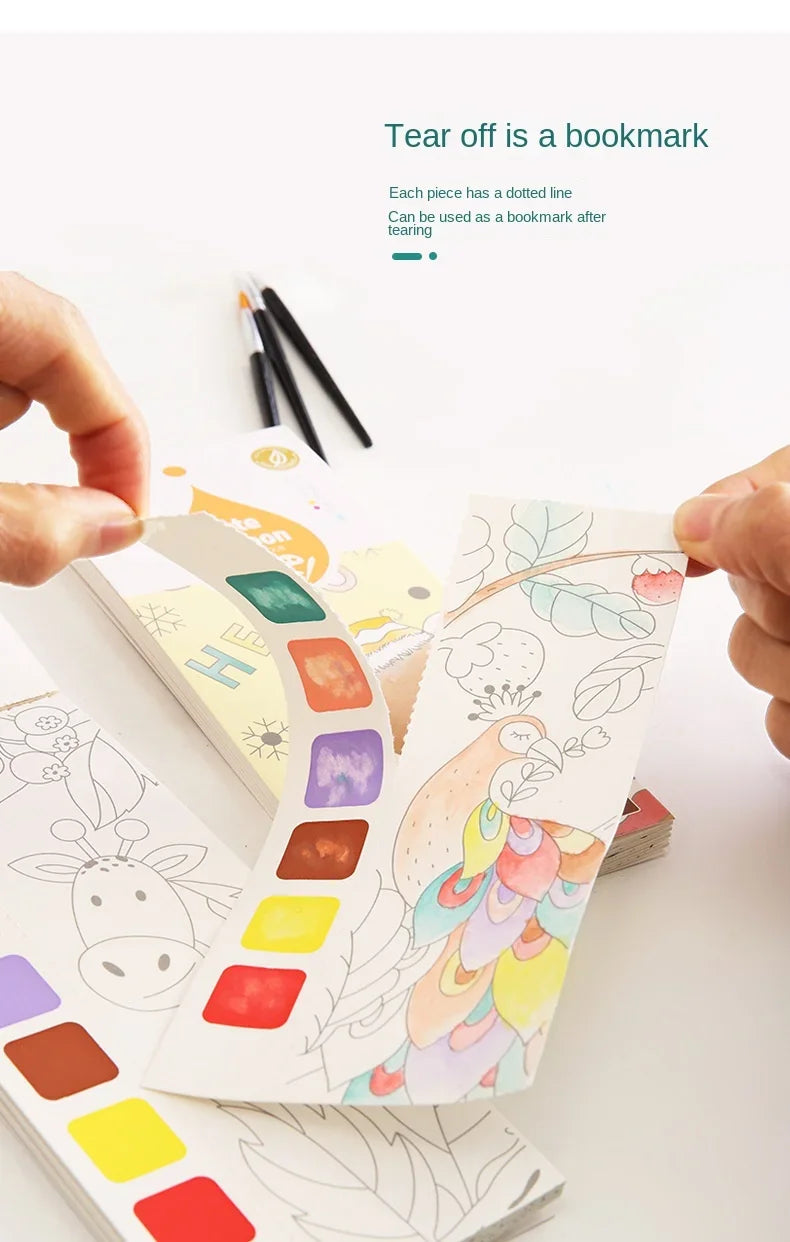 Watercolor paint book 20 sheets